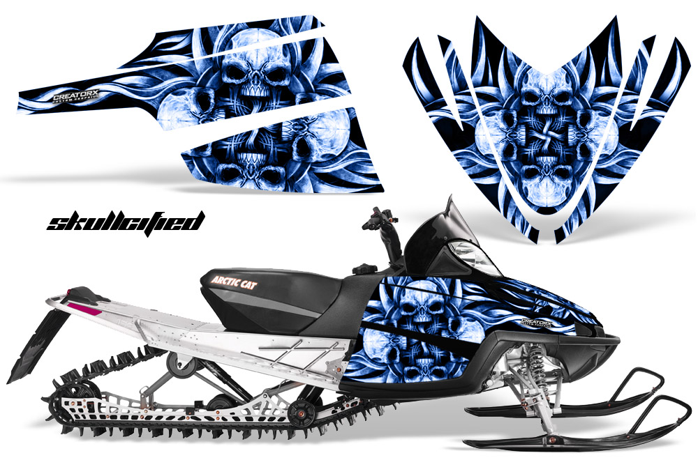 Arctic Cat M Series CrossFire Graphics Kit Skullcified Blue